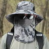 Wide Brim Bucket Hat with Neck Protection