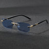 Rimless Rectangle Sunglasses