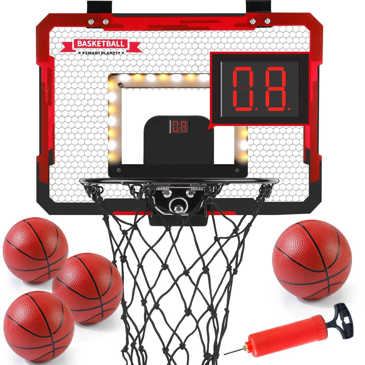 Mini Over-the-Door Basketball Hoop for Kids