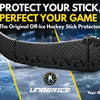 Manchon protecteur pour bâton de hockey sur glace noir, conçu pour un usage durable en entraînement toute l'année.