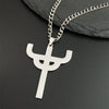 Gothic Stainless Steel Cross Pendant Necklace