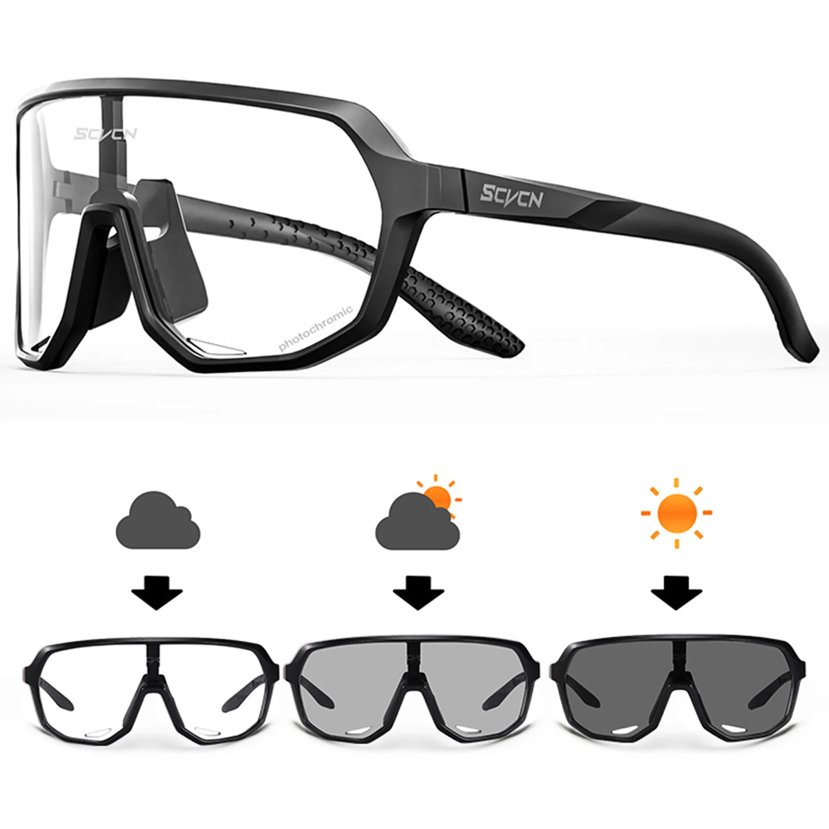 Photochromic Cycling Glasses with UV400 Protection