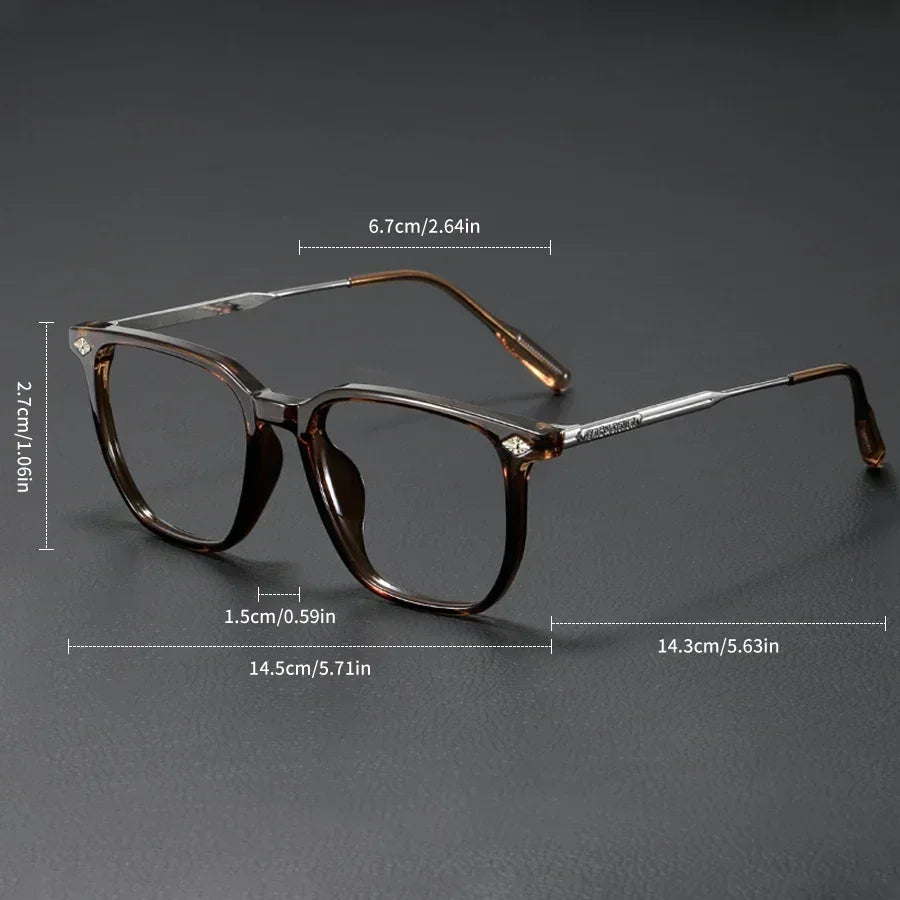 Vintage Square Anti-Blue Light Eyeglasses for Men and Women