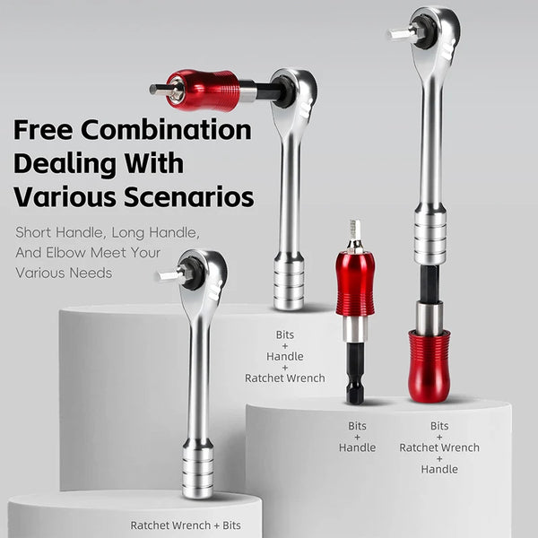 Compact 14-in-1 Ratchet Wrench Multi-Tool for Bicycles