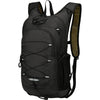 Black multipurpose outdoor backpack designed for hiking and sports activities