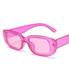 Retro Rectangle Sunglasses with UV400 Protection