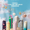 A collection of Owala insulated tumblers in various colors and patterns displayed against a light blue sky background.