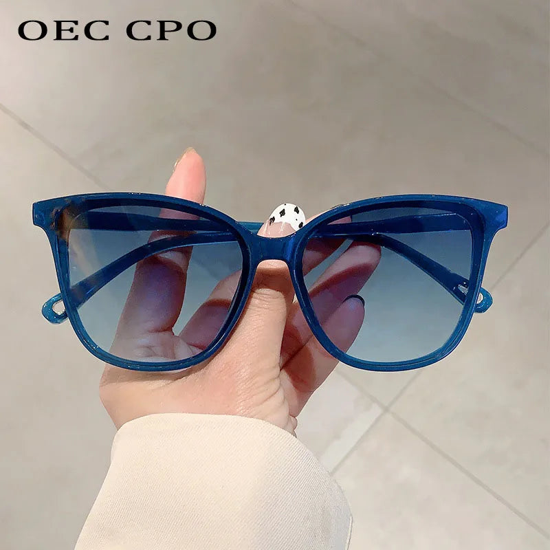 Retro Square Sunglasses with UV400 Protection