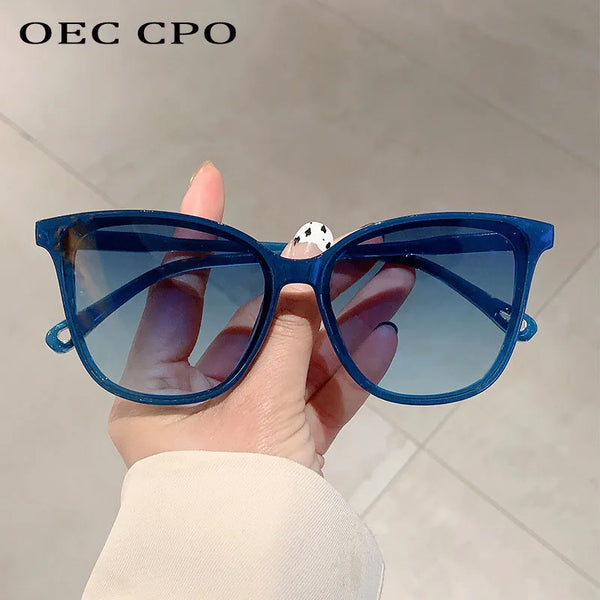 Retro Square Sunglasses with UV400 Protection