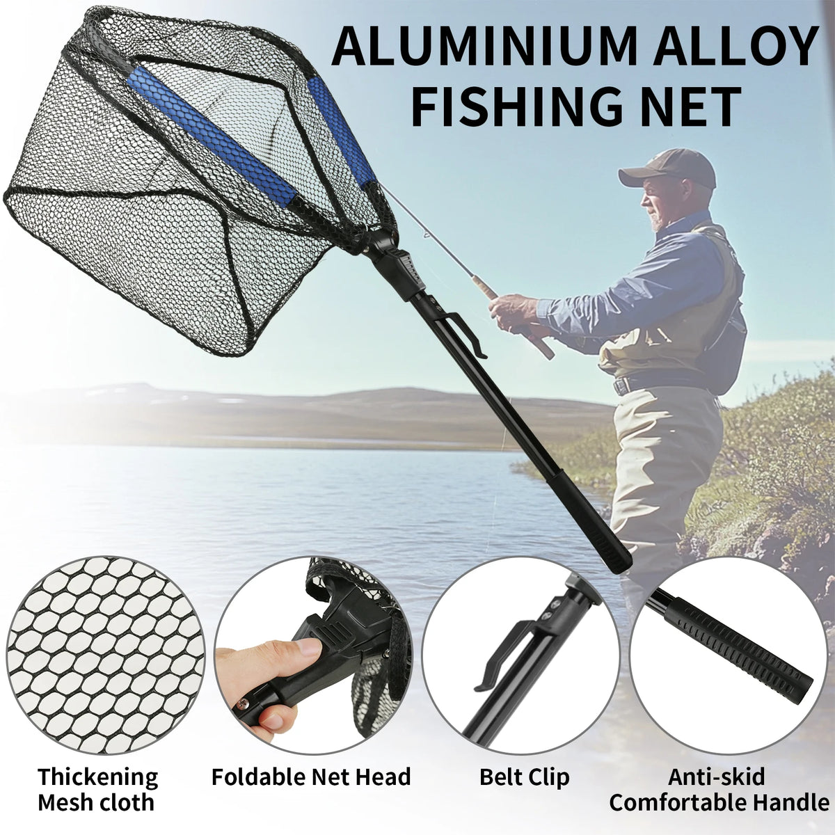 Aluminum Alloy Telescoping Fishing Landing Net