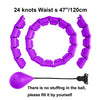 Adjustable Weighted Exercise Hoop for Core and Waist Toning