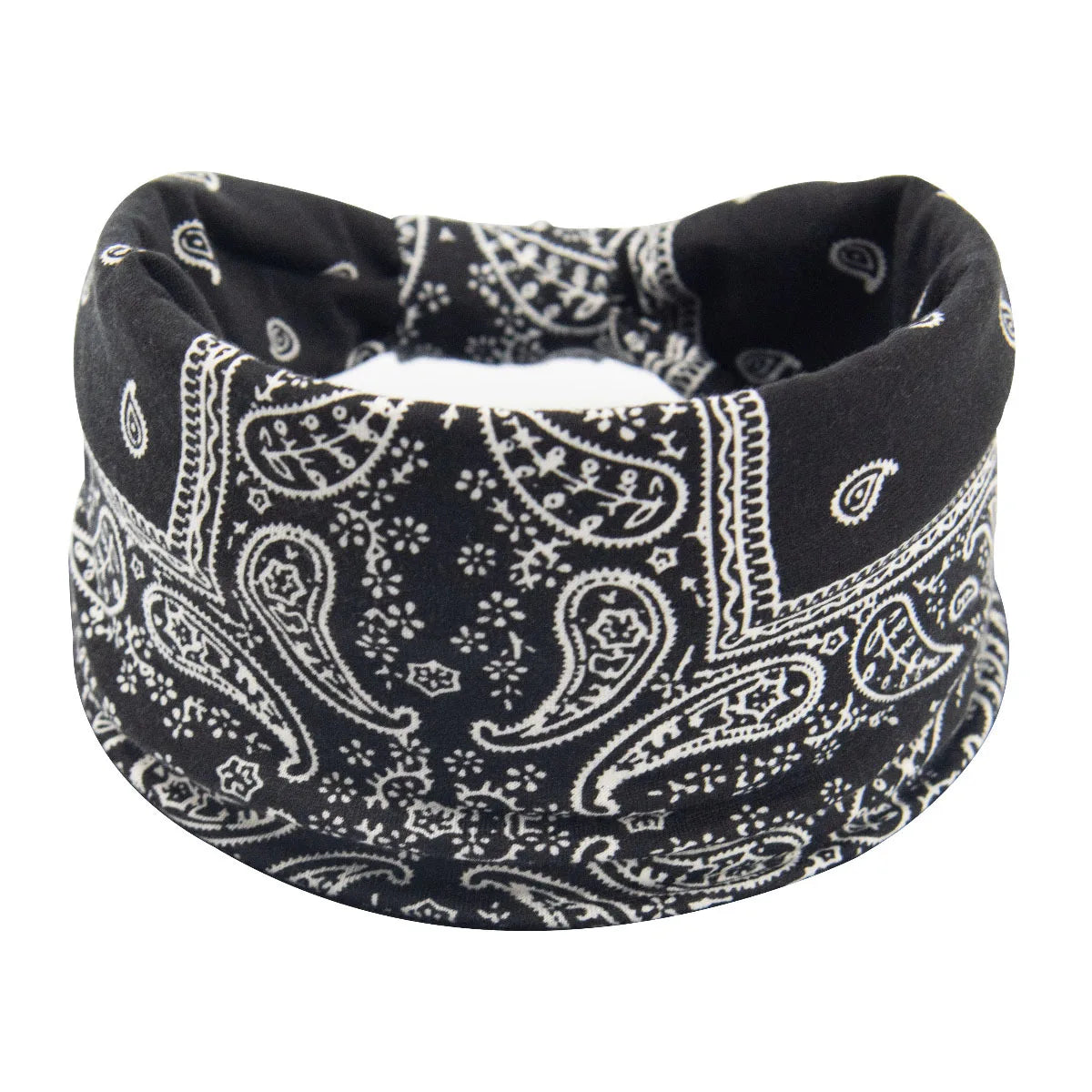 Schwarz-weißes Boho-Twist-Haarband für Frauen