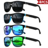 Classic Square Polarized Sunglasses with UV400 Protection for Driving, Fishing & Outdoor Wear
