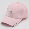 Classic Cotton Cap with Metal Ring Detail