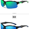 Polarized Half-Frame Sport Sunglasses with Anti-Glare Lenses