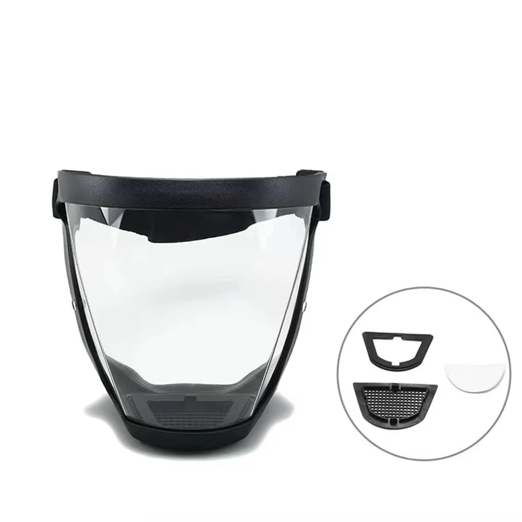 Reusable Transparent Full-Face Protection Shield