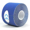 Roll of blue kinesiology tape for athletic recovery