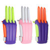 A set of colorful carrot-shaped fidget toys for stress relief, featuring orange, green, and white fingers.