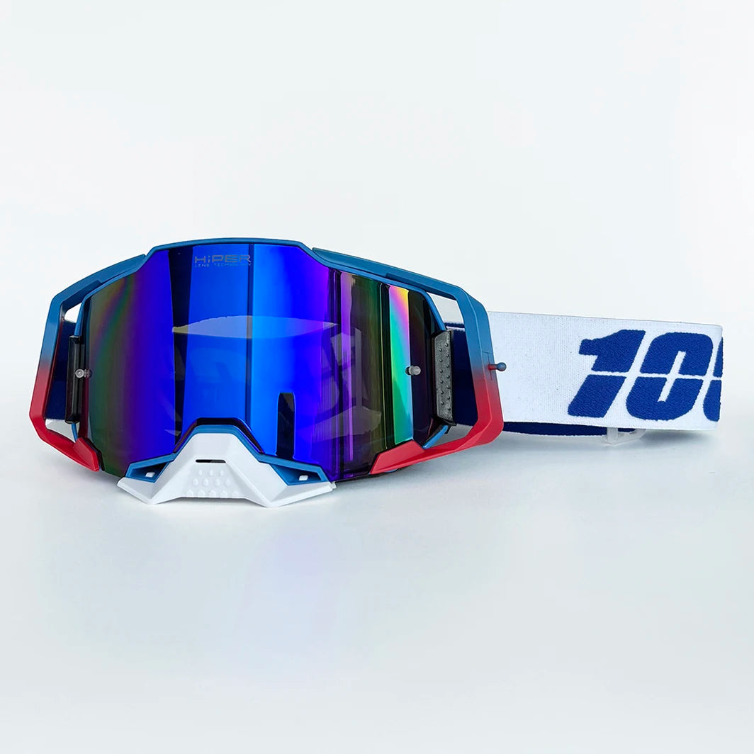 Motorcycle & Dirt Bike Goggles with Anti-Fog Lens