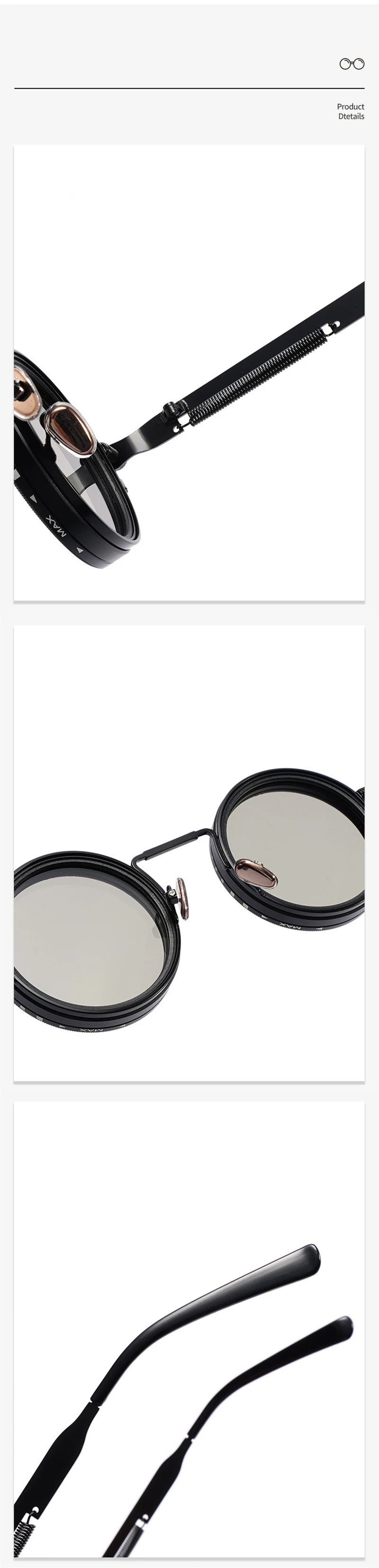 Vintage Round Polarized Sunglasses with UV400 Protection