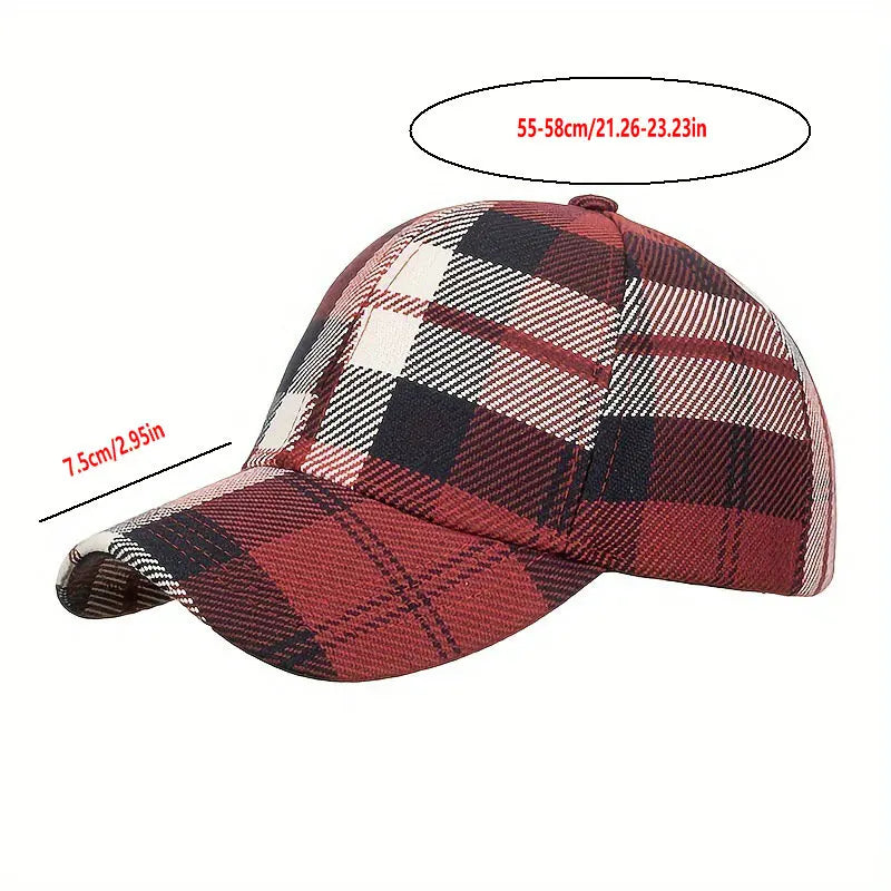 Vintage Houndstooth Baseball Cap