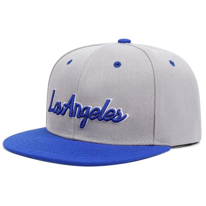 Embroidered Los Angeles Baseball Cap with Adjustable Snapback Closure