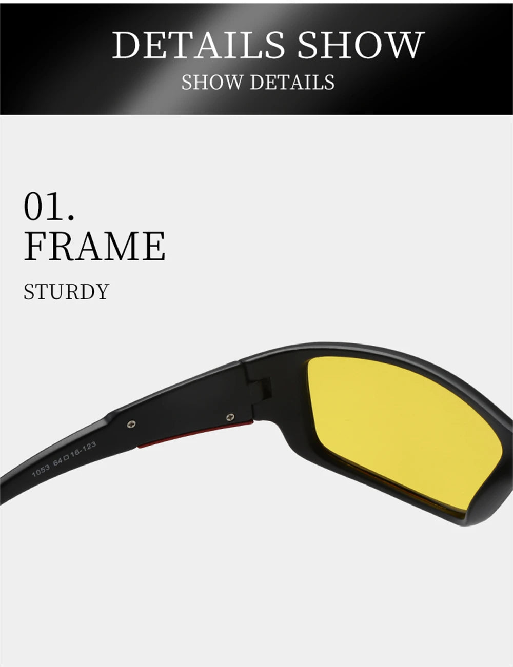 Polarized Night Driving Glasses with Yellow Tinted Lenses