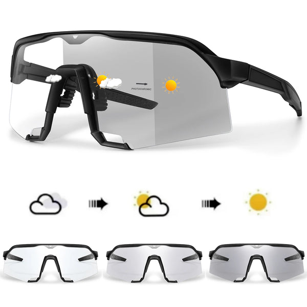 Photochromic Cycling Sunglasses with UV Protection