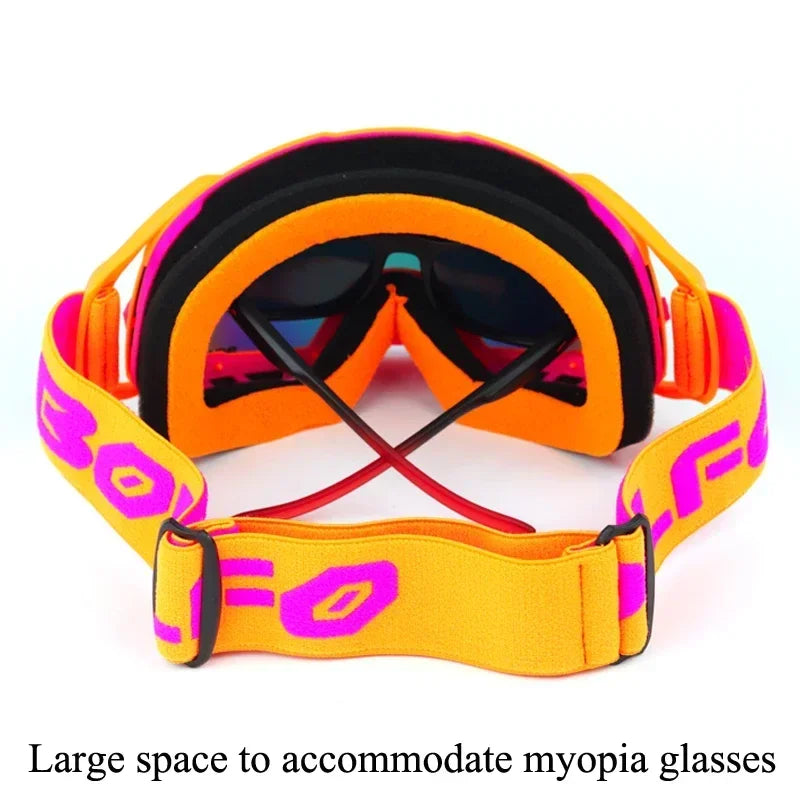 Dustproof Motocross Goggles with UV400 Photochromic Lens