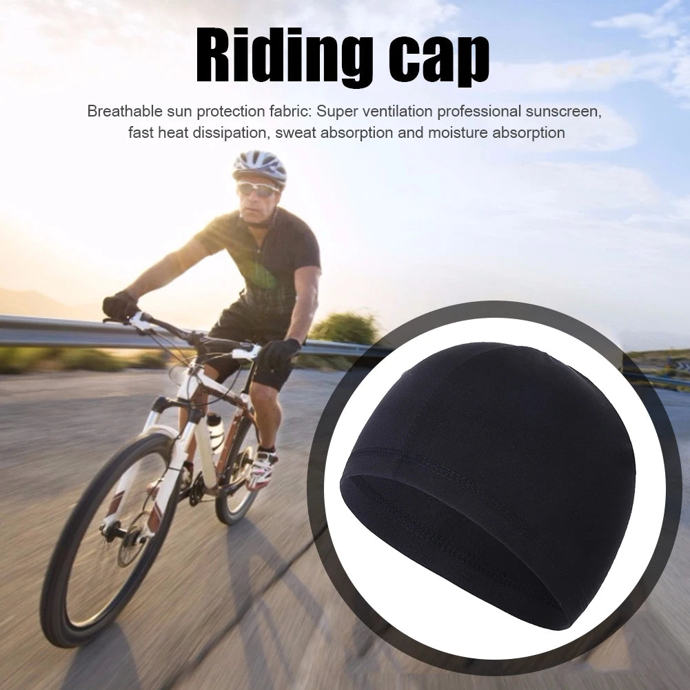 Breathable Cycling Skull Cap with Moisture-Wicking Lining