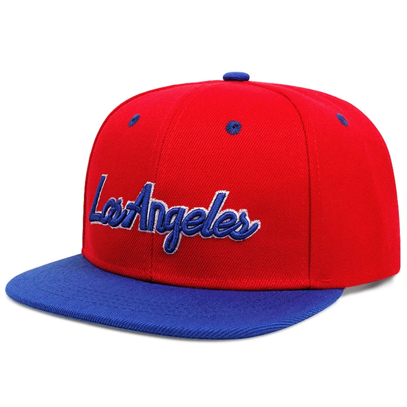 Embroidered Los Angeles Baseball Cap with Adjustable Snapback Closure