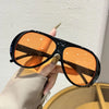 Vintage Oversized Pilot Sunglasses with UV400 Protection