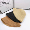Handwoven Straw Sun Hat with Wide Brim