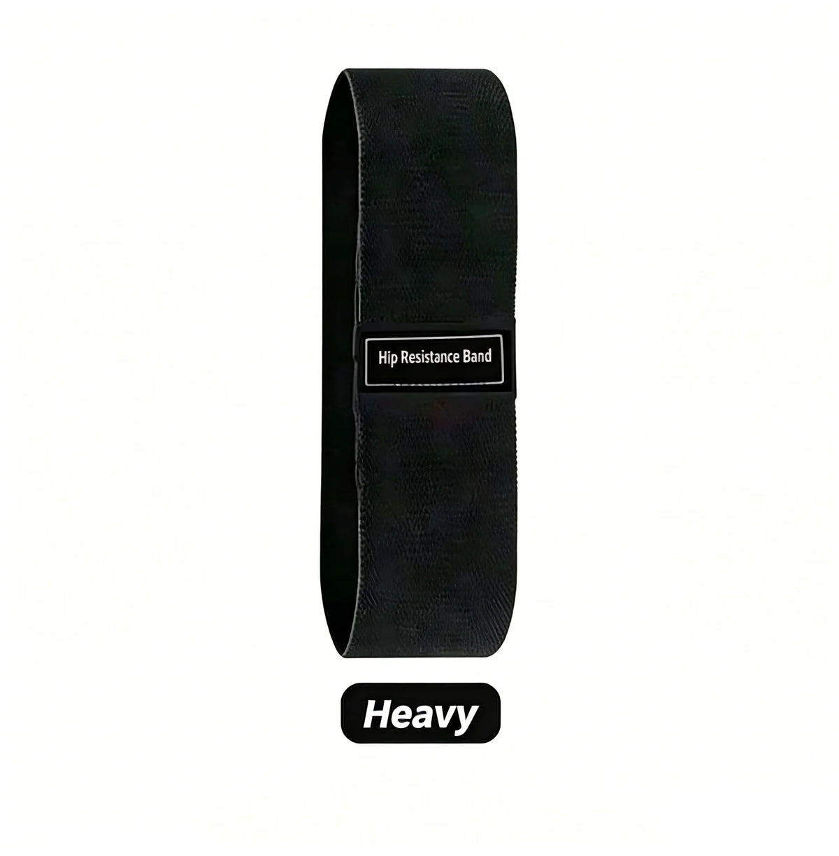 Black hip resistance band for glute and leg workouts