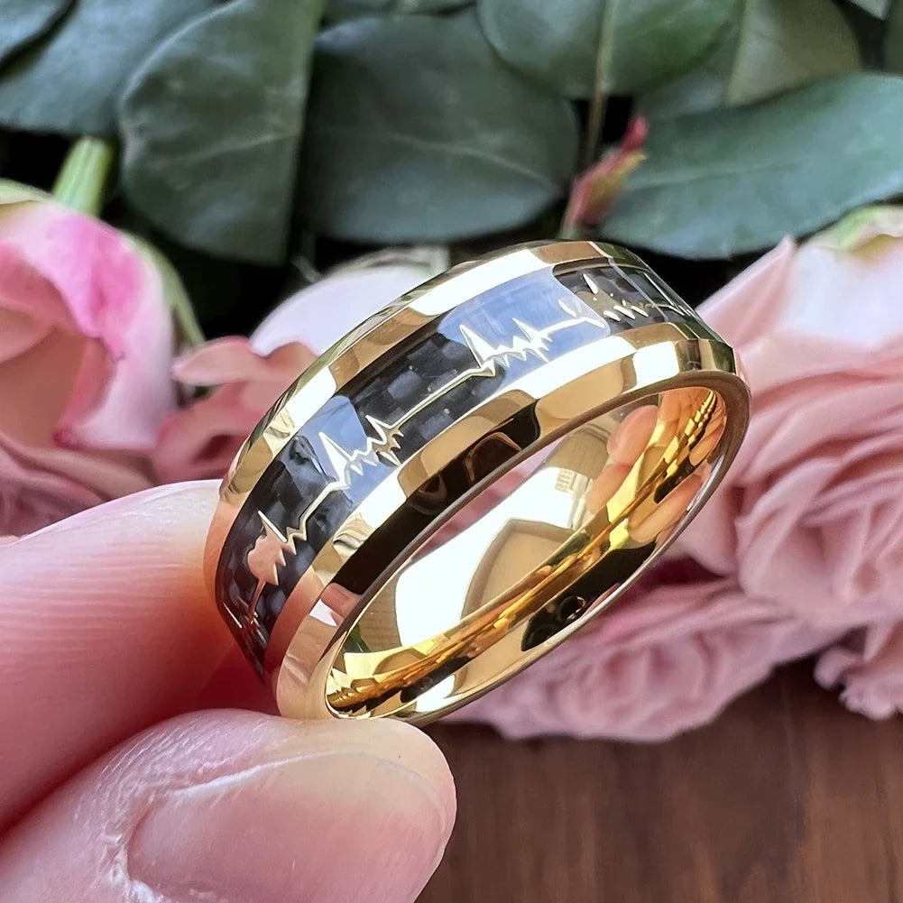 Fashion Tungsten Carbide Engagement Ring