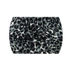 Bandeau de sport à imprimé léopard noir et blanc, stretch.