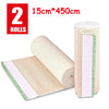 Two rolls of beige and pink reusable hook and loop elastic compression wraps.