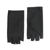 A pair of black women's thin stretch elastane gloves for driving and cycling.