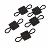A multi-pack of black tactical antenna binding buckles.