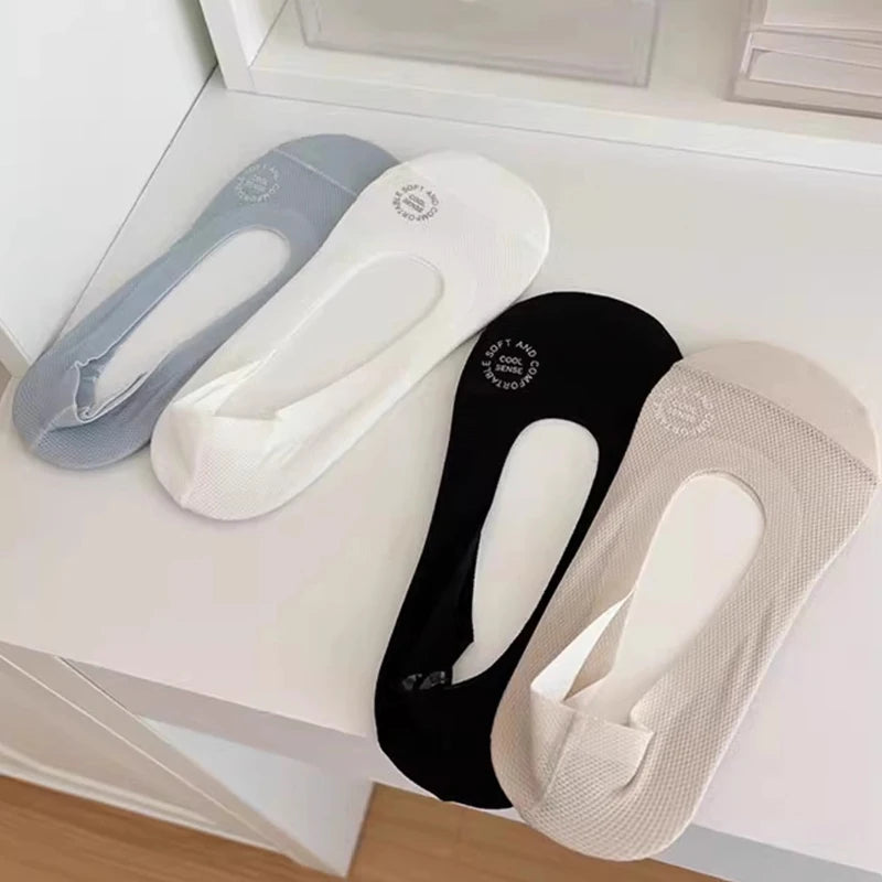 Women's Invisible Low-Cut Socks with Silicone Grip