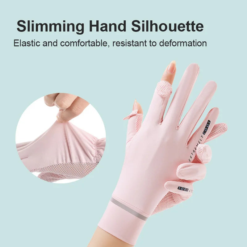 Guantes de mano rosa para adelgazar, elásticos y cómodos.