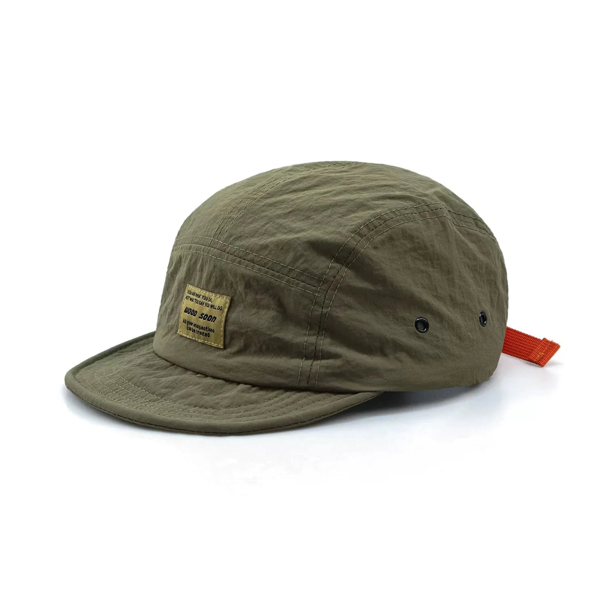 Quick-Dry 5-Panel Baseball Cap with Adjustable Strap