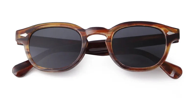 Retro Round Sunglasses with UV400 Protection