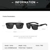 Un par de gafas de sol polarizadas negras con montura TR9