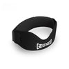 Black adjustable silicone patellar strap for knee support