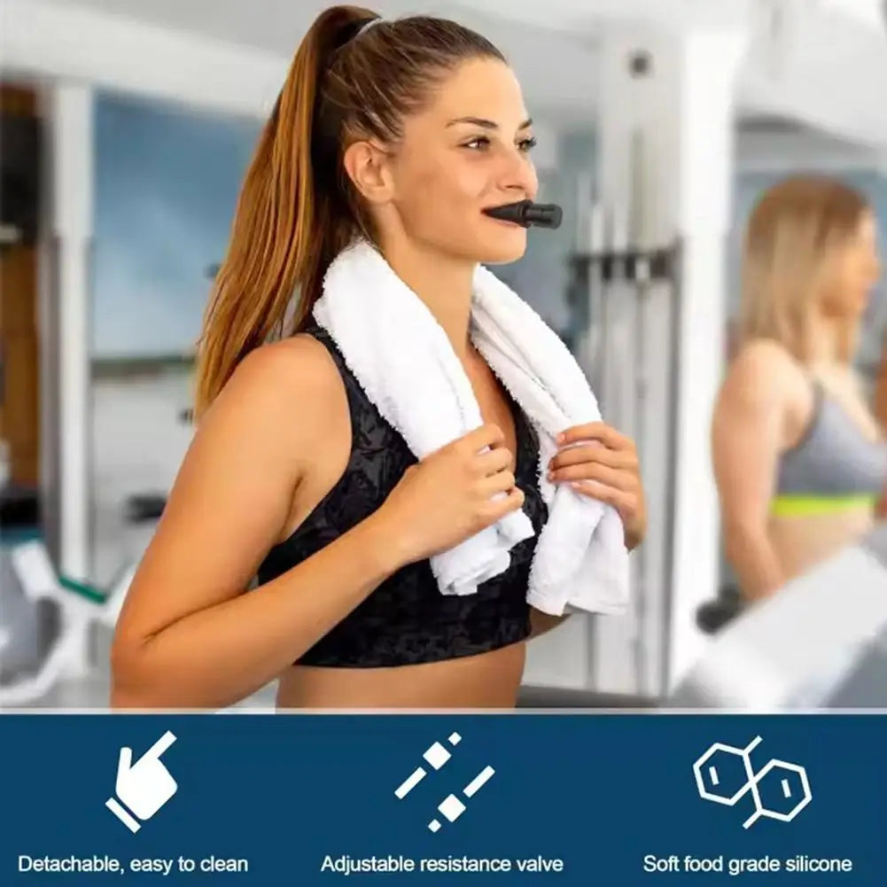 Adjustable Resistance Breathing Trainer for Lung Capacity