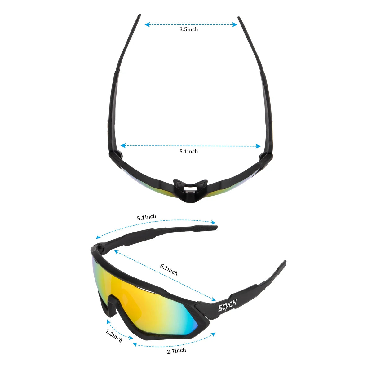 Photochromic Cycling Sunglasses with UV400 Protection