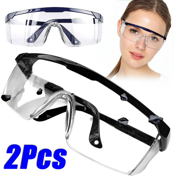 Anti-Splash Safety Glasses with Anti-Fog Coating (2-Pack)