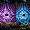 Solar Peony Mandala Projector Light for Outdoor Walls
