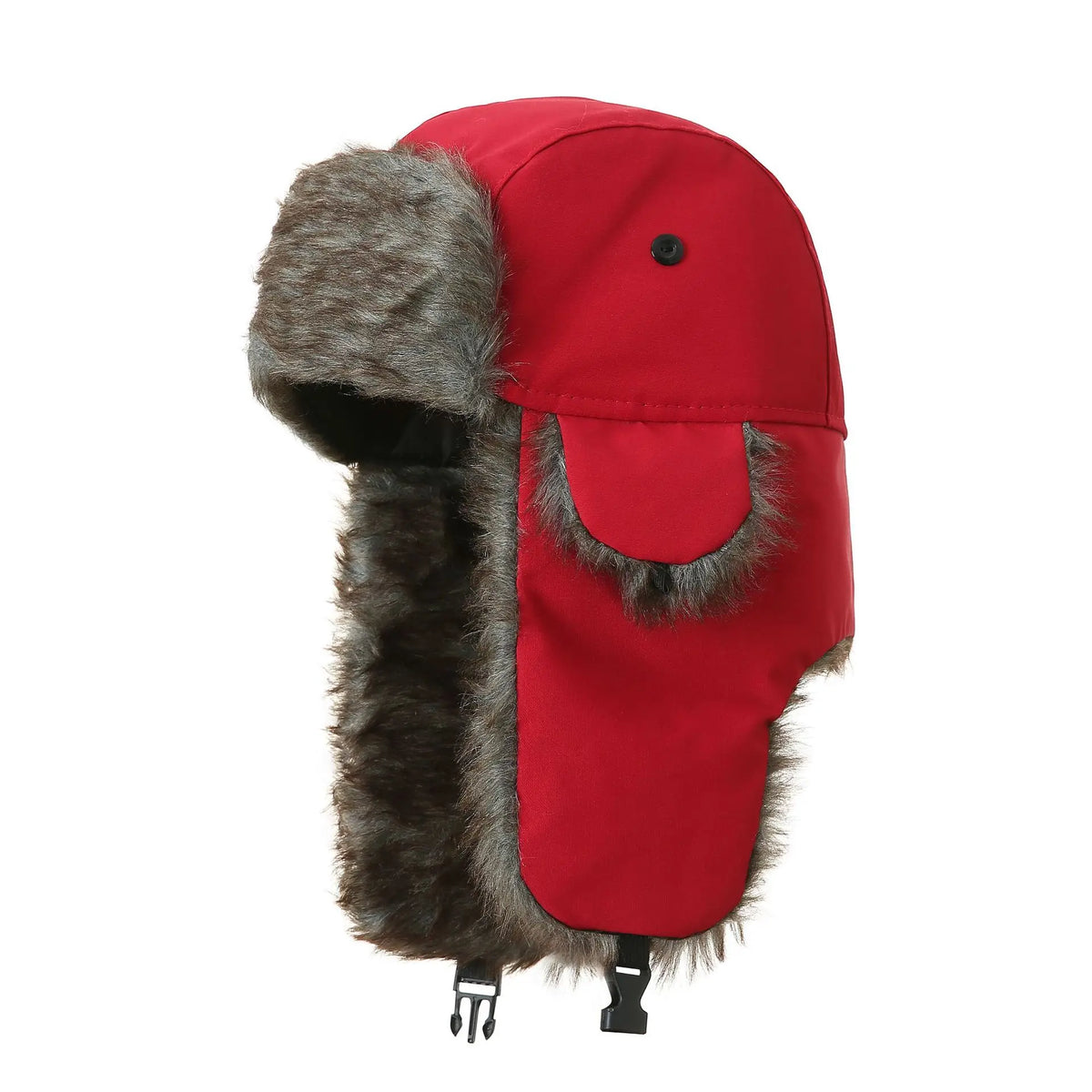 Men's Winter Trapper Hat with Faux Fur Ear Flaps
